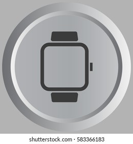 Smart watch symbol sign silhouette icon on background
