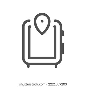 Esbozo inteligente de iconos y de tecnología y vector lineal.