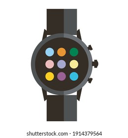 ilustración vectorial de tecnología de reloj inteligente