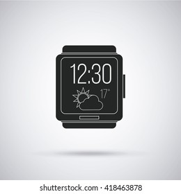 smart Watch vector in degrade color backdrop