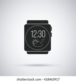 smart Watch vector in degrade color backdrop