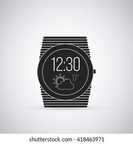smart Watch vector in degrade color backdrop