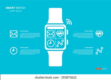 Smart watch, Vector EPS 10