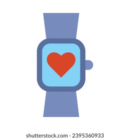 Smart Watch Vector Flat Icon For Personal And Commercial Use.
