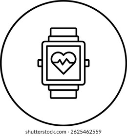 Smart Watch vector icon. Can be used for printing, mobile and web applications.