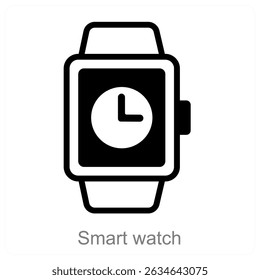 smart watch vector icon concept design