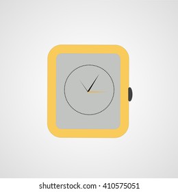 Smart watch vector icon, electronic clock sign