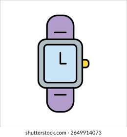 smart watch vector icon line template