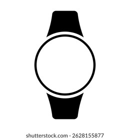 Smart watch vector icon. Smartwatch symbol collection. Clock icons. Wristband or Wristwatch.  Smart watch icon in flat style. Smartwatch design symbol for apps and websites.