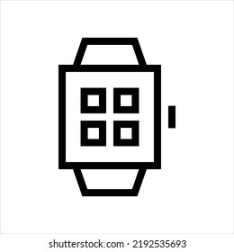 Smart watch vector icon symbol design