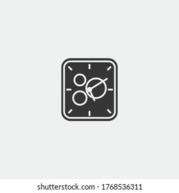 smart watch vector icon wrist clock