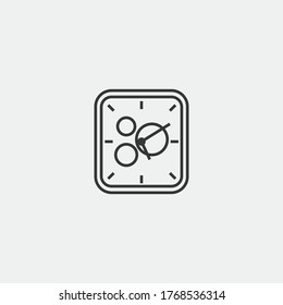 smart watch vector icon wrist clock