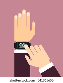 Smart watch - vector illustration