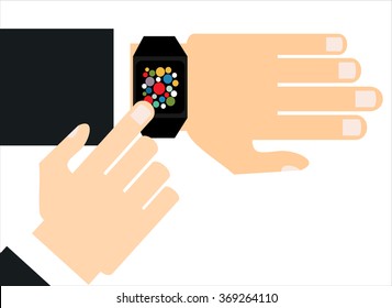 Smart watch - vector illustration