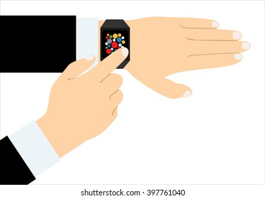 Smart watch - vector illustration
