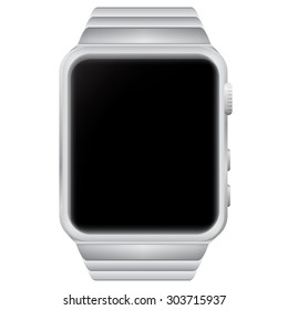 Smart Watch Vector Illustration with white background.