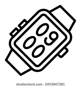Smart Watch Vektorgrafik Line Icon Design