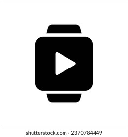 Video-Vektorsymbol von Smartwatch