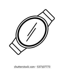 smart watch wearable technology display vector illustration eps 10