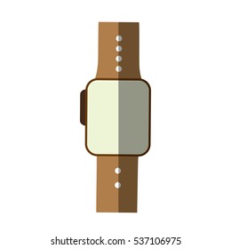 smart watch wearable technology modern shadow vector illustration eps 10