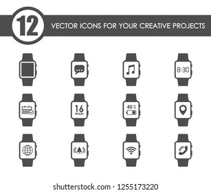 smart watch web icons for your creative projects