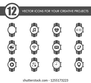 smart watch web icons for your creative projects