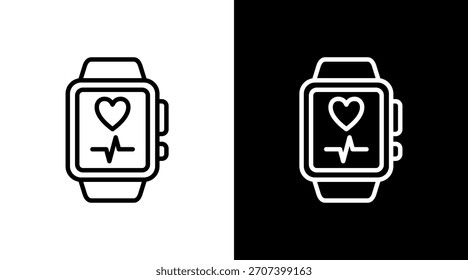 Diseño de conjunto de iconos de reloj inteligente blanco