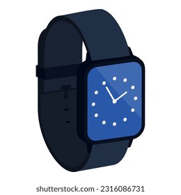 Smart watch and wrist watch isolated, technology and devices concept