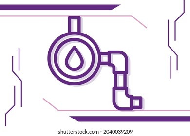 Smart Water System Icon Symbol Sign From Modern Smart Appliance Collection For Mobile Concept And Web Apps Design. Technology And Household Related Vector Line Icons