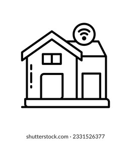 Smart Water Tap icon. Vector stock illustration.