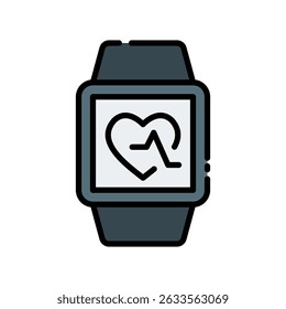 Smart Wearables Vector for Health Monitoring and Future Gadgets. Tech wristband icon, fitness tracking, smart accessory concept