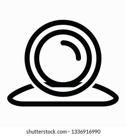 Smart webcam icon on white background. Vector icon.