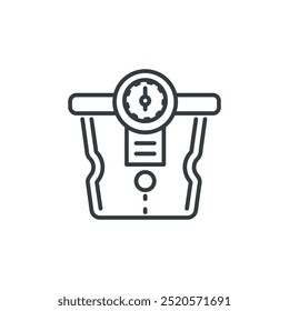 Ícone de peso inteligente, ilustração de vetor