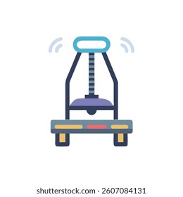 Smart Weighted Jump Trainer Icon. Design of Fitness and Gym Icons.