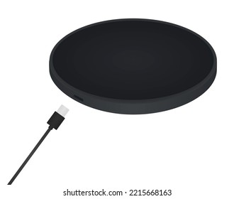 Smart wireless charger. vector illustration