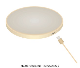 Smart wireless charger. vector illustration