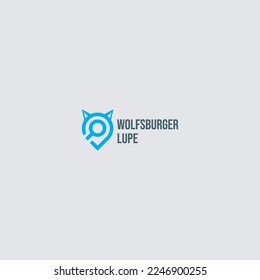 Símbolo del logotipo del detective de búsqueda de bobinas inteligentes
