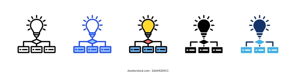 Smart Workflow Icon Collection With Multiple Styles