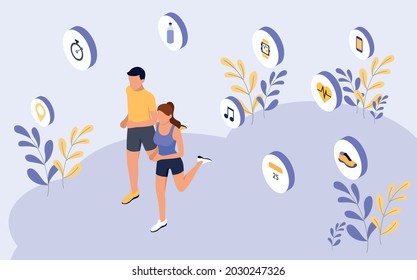 smart workout vector illustration design 