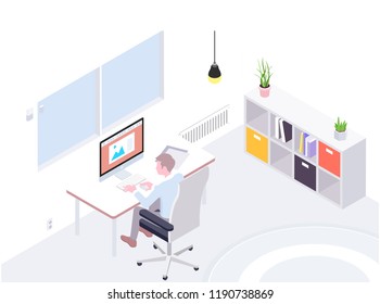 Smart Workplace Isometric
