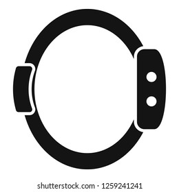 Smart wristband icon. Simple illustration of smart wristband vector icon for web design isolated on white background