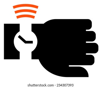 Smart wristwatch icon