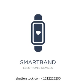 Smartband icon. Trendy flat vector Smartband icon on white background from Electronic devices collection, vector illustration can be use for web and mobile, eps10