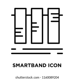 Smartband icon vector isolated on white background, Smartband transparent sign , line symbol or linear element design in outline style