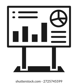 Ícone Smartboard Ilustração de vetor de estilo misto