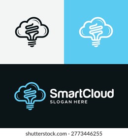 SmartCloud logo featuring a cloud and a light bulb, symbolizing innovation and technology.