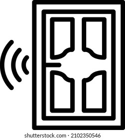 Smartdoor Vector Icon Design Illustration