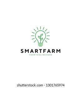 Smartfarm logo with bulb