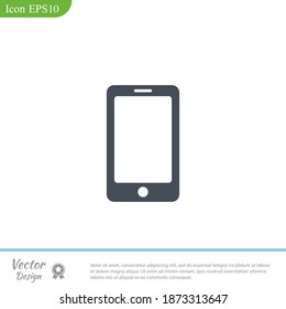 icono del smartfon. Ilustración del vector EPS 10.