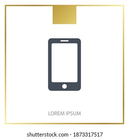 icono del smartfon. Ilustración del vector EPS 10.
